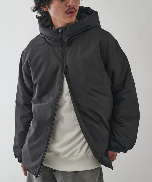 United Athle(ユナイテッドアスレ)の「【United Athle】インサレーテッド フルジップ パーカ パフジャケット ダブルジップ 7463(ダウンジャケット/コート・メンズ・ネイビー/ブラック・M/L/XL)」の15枚目の写真