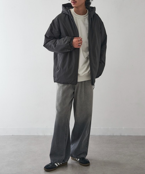 United Athle(ユナイテッドアスレ)の「【United Athle】インサレーテッド フルジップ パーカ パフジャケット ダブルジップ 7463(ダウンジャケット/コート・メンズ・ネイビー/ブラック・M/L/XL)」の16枚目の写真