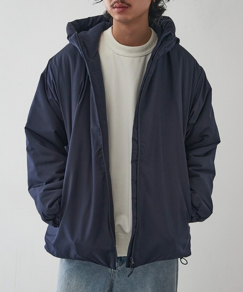 United Athle(ユナイテッドアスレ)の「【United Athle】インサレーテッド フルジップ パーカ パフジャケット ダブルジップ 7463(ダウンジャケット/コート・メンズ・ネイビー/ブラック・M/L/XL)」の11枚目の写真