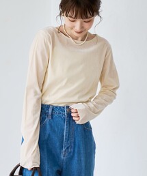 coen | シアーベロアロンT(Tシャツ/カットソー)