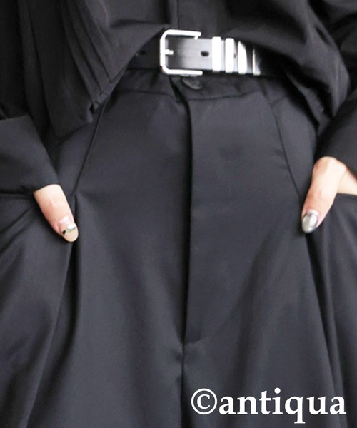 antiqua(アンティカ)の「エクストラワイドパンツ(その他パンツ・レディース・ブラック/グレー・ONESIZE)」の21枚目の写真