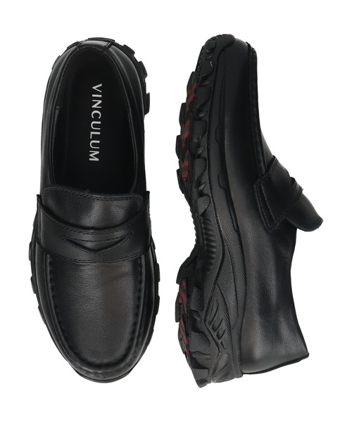 VINCULUM(ウィンクルム)の「【VINCULUM】<防滑・本革>スニーカーローファー(755119)(スニーカー・レディース・ブラック系その他/ブラック/アイボリー・39/38/36/37)」の22枚目の写真