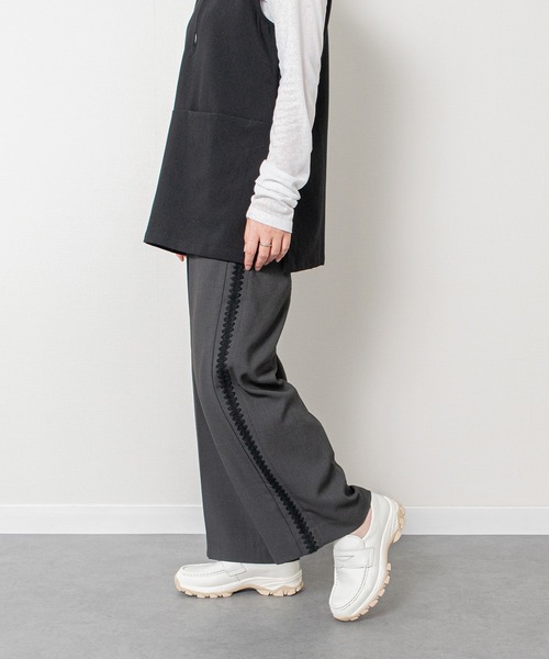 VINCULUM(ウィンクルム)の「【VINCULUM】<防滑・本革>スニーカーローファー(755119)(スニーカー・レディース・ブラック系その他/ブラック/アイボリー・39/38/36/37)」の8枚目の写真