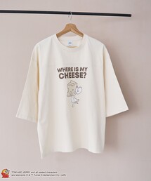 【TOM and JERRY （トムとジェリー）/ 別注】 プリントフットボールTシャツ