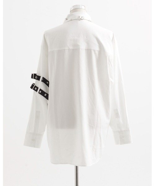 REFLEM/レフレム』ステッチ入りネクタイ付きシャツ（シャツ/ブラウス