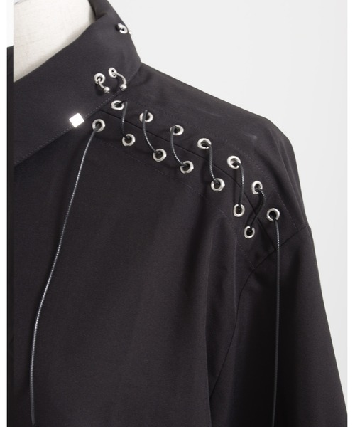 REFLEM/レフレム』ステッチ入りネクタイ付きシャツ（シャツ/ブラウス