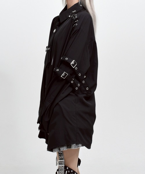 REFLEM/レフレム』ステッチ入りネクタイ付きシャツ（シャツ/ブラウス