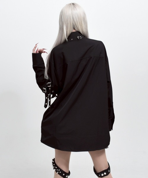 REFLEM/レフレム』ステッチ入りネクタイ付きシャツ（シャツ/ブラウス