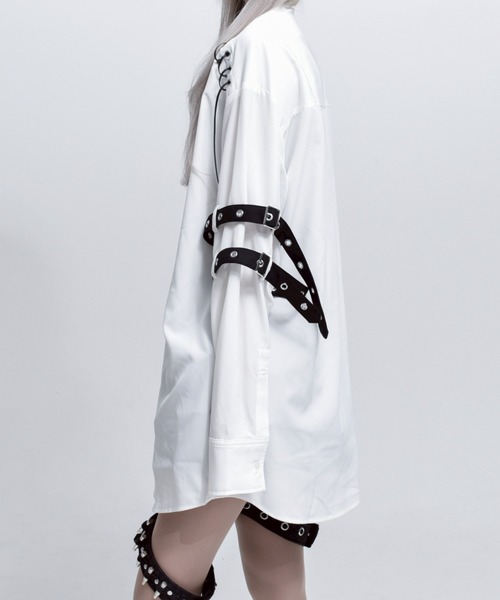 REFLEM/レフレム』ステッチ入りネクタイ付きシャツ（シャツ/ブラウス