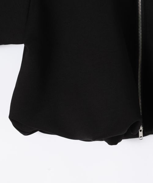 JEANASIS(ジーナシス)の「マルチWAYダンボールバルーンZIPプルオーバー/599658(スウェット・レディース・ブラック/オフホワイト/杢グレー/ピンク系その他・FREE)」の13枚目の写真