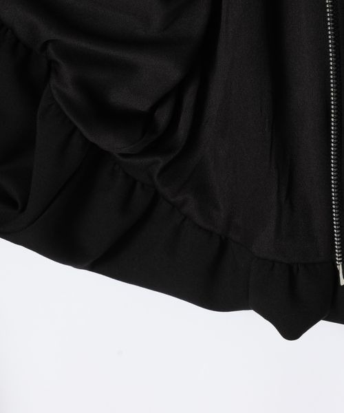 JEANASIS(ジーナシス)の「マルチWAYダンボールバルーンZIPプルオーバー/599658(スウェット・レディース・ブラック/オフホワイト/杢グレー/ピンク系その他・FREE)」の14枚目の写真