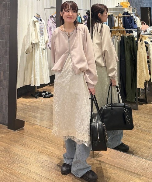 JEANASIS バルーンZIPブルゾン　オフホワイト JEANASIS｜バルーンZIPブルゾン | Rakuten Fashion(楽天ファッション