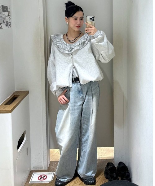 JEANASIS 【WEB限定】デニムZIPバルーンブルゾン JEANASIS｜【WEB限定】デニムZIPバルーンブルゾン | Rakuten Fashion