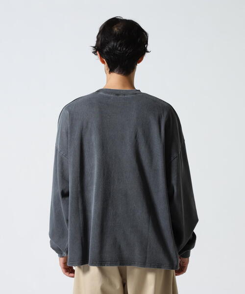 DANKE SCHON(ダンケシェーン)の「【WEB&DEPOT限定】DankeSchon/ダンケシェーン/PIGMENT L/S TEE SKULL(Tシャツ/カットソー・メンズ・ベージュ/ブラック・M/L)」の5枚目の写真