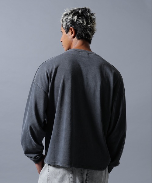 DANKE SCHON(ダンケシェーン)の「【WEB&DEPOT限定】DankeSchon/ダンケシェーン/PIGMENT L/S TEE SKULL(Tシャツ/カットソー・メンズ・ベージュ/ブラック・M/L)」の19枚目の写真