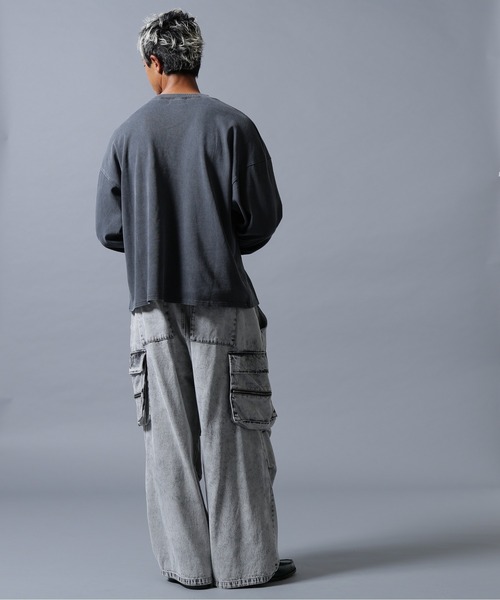 DANKE SCHON(ダンケシェーン)の「【WEB&DEPOT限定】DankeSchon/ダンケシェーン/PIGMENT L/S TEE SKULL(Tシャツ/カットソー・メンズ・ベージュ/ブラック・M/L)」の20枚目の写真