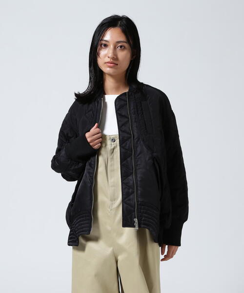UN3D.（アンスリード）平手友梨奈❤︎シアーサテンコンビブルゾン＊BLACK