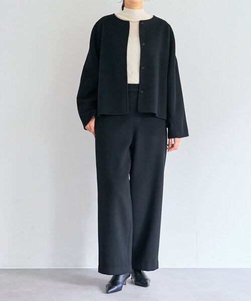 BEARDSLEY（ビアズリー）の「《15 quinze》ウールビーバーパンツ（その他パンツ・レディース・ベージュ/ブラック・FREE）」の16枚目の写真