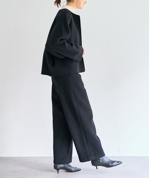 BEARDSLEY（ビアズリー）の「《15 quinze》ウールビーバーパンツ（その他パンツ・レディース・ベージュ/ブラック・FREE）」の17枚目の写真