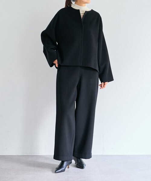 BEARDSLEY（ビアズリー）の「《15 quinze》ウールビーバーパンツ（その他パンツ・レディース・ベージュ/ブラック・FREE）」の18枚目の写真