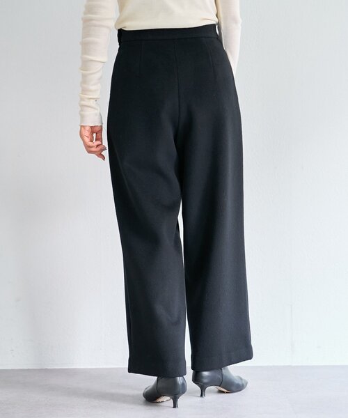 BEARDSLEY（ビアズリー）の「《15 quinze》ウールビーバーパンツ（その他パンツ・レディース・ベージュ/ブラック・FREE）」の10枚目の写真