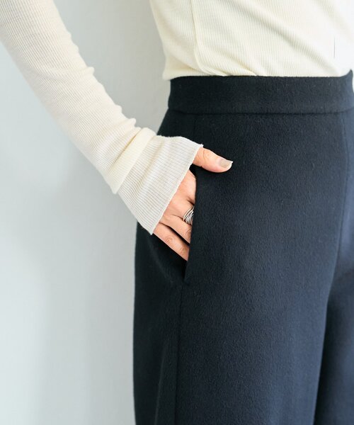BEARDSLEY（ビアズリー）の「《15 quinze》ウールビーバーパンツ（その他パンツ・レディース・ベージュ/ブラック・FREE）」の14枚目の写真