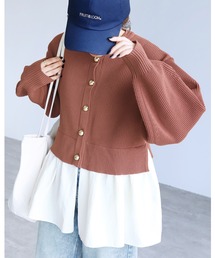 reca | ドッキングニットカーディガン(カーディガン/ボレロ)