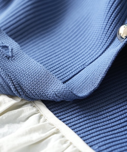 reca（レカ）の「ドッキングニットカーディガン（カーディガン/ボレロ・レディース・ブルー/ダークオレンジ/ブラック・FREE）」の12枚目の写真