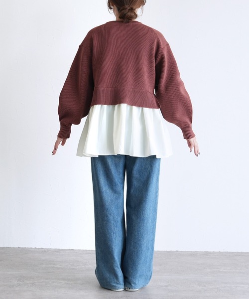 reca（レカ）の「ドッキングニットカーディガン（カーディガン/ボレロ・レディース・ブルー/ダークオレンジ/ブラック・FREE）」の17枚目の写真