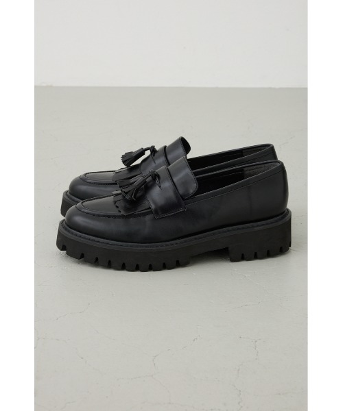 AZUL by moussy(アズールバイマウジー)の「デタッチャブルタッセル付きローファー(ローファー・メンズ・ブラック・SMALL/MEDIUM/LARGE)」の5枚目の写真