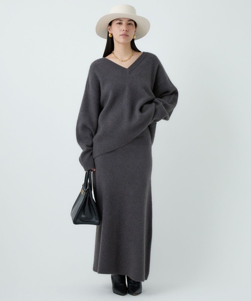 Chaos(カオス)の「Chaos(カオス)/ ◇金子綾さんYouTube紹介◇ リネーレリバースカート 【セットアップ可】(スカート・レディース・グレー系その他/ベージュ・FREE)」の6枚目の写真