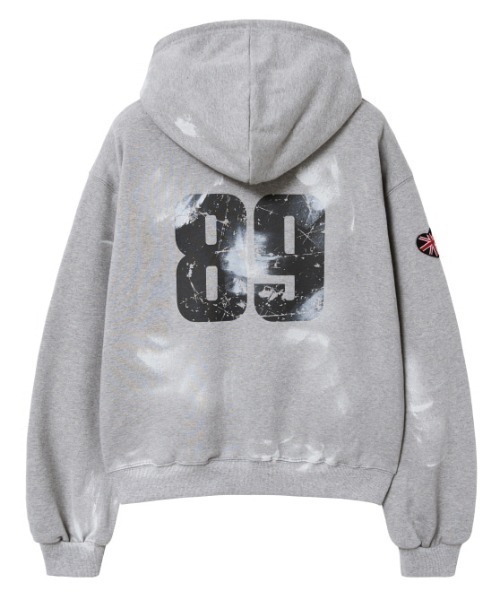 Midnight Move（ミッドナイトムーブ）の「A'GEM/9 × .kom 『MIDNIGHT MOVE/ミッドナイトムーブ』89フードZIP UP/ナンバリングデザイン フードジップアップパーカー（パーカー・レディース・ブラック/グレー・FREE）」の15枚目の写真
