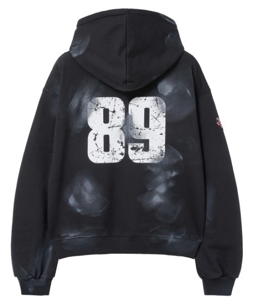 Midnight Move（ミッドナイトムーブ）の「A'GEM/9 × .kom 『MIDNIGHT MOVE/ミッドナイトムーブ』89フードZIP UP/ナンバリングデザイン フードジップアップパーカー（パーカー・レディース・ブラック/グレー・FREE）」の14枚目の写真