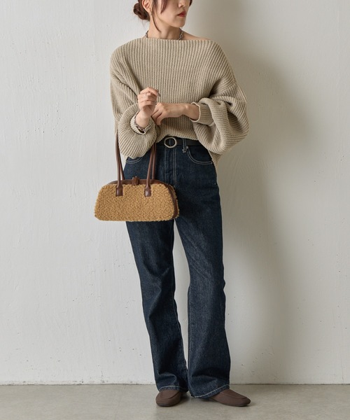 COLONY 2139(コロニートゥーワンスリーナイン)の「ボアボストンバッグ(ボストンバッグ・レディース・アイボリー/グレー/キャメル・FREE)」の19枚目の写真