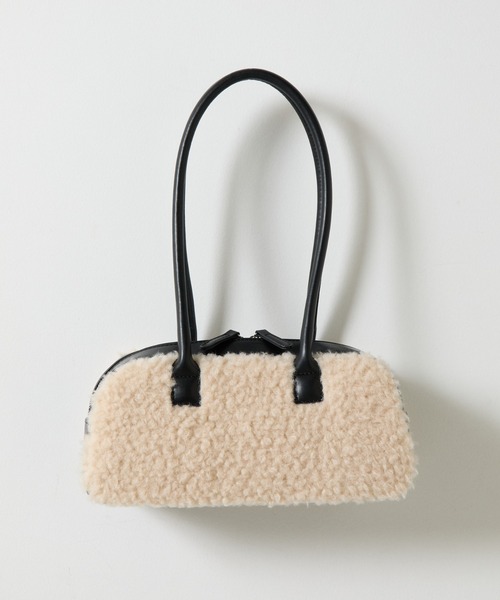 COLONY 2139(コロニートゥーワンスリーナイン)の「ボアボストンバッグ(ボストンバッグ・レディース・アイボリー/グレー/キャメル・FREE)」の12枚目の写真