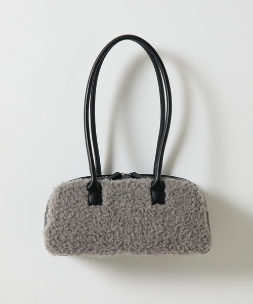 COLONY 2139(コロニートゥーワンスリーナイン)の「ボアボストンバッグ(ボストンバッグ・レディース・アイボリー/グレー/キャメル・FREE)」の8枚目の写真