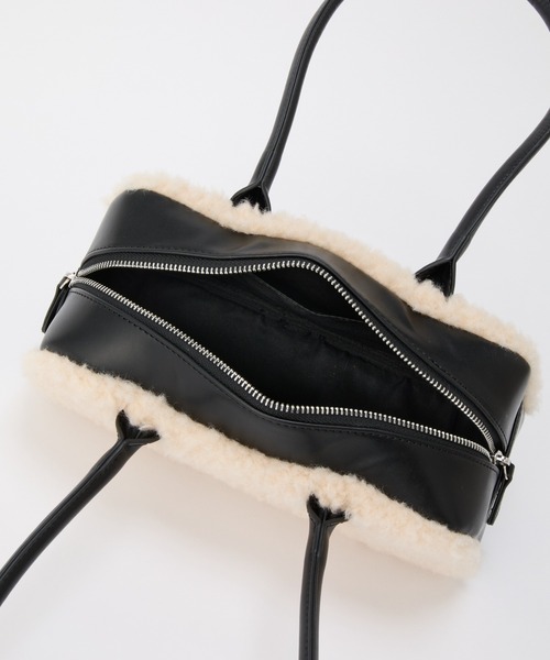 COLONY 2139(コロニートゥーワンスリーナイン)の「ボアボストンバッグ(ボストンバッグ・レディース・アイボリー/グレー/キャメル・FREE)」の15枚目の写真