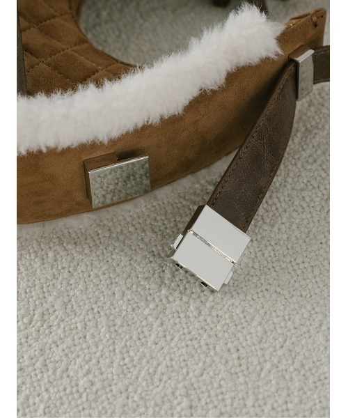 Darich（ダーリッチ）の「キルティングハーフムーンバッグ（ハンドバッグ・レディース・キャメル/アイボリー・FREE）」の16枚目の写真