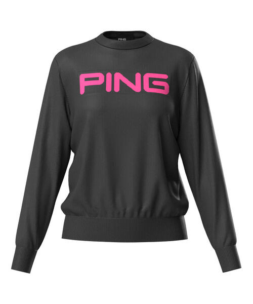 セール】【PING APPAREL】10カラークルーネックニットプルオーバー