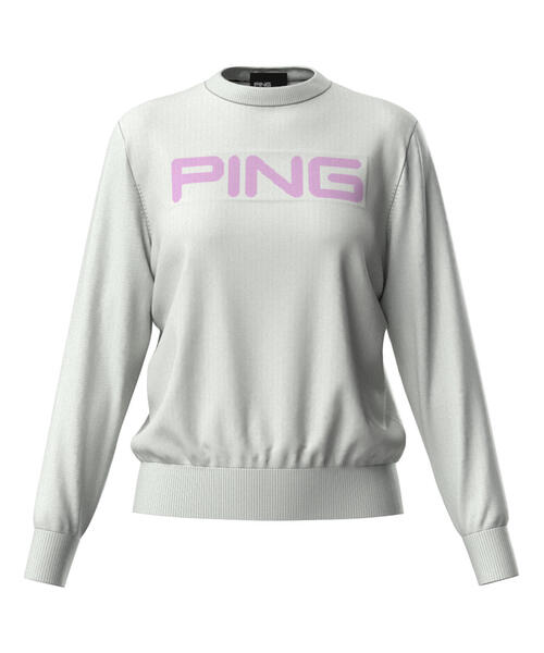 セール】【PING APPAREL】10カラークルーネックニットプルオーバー