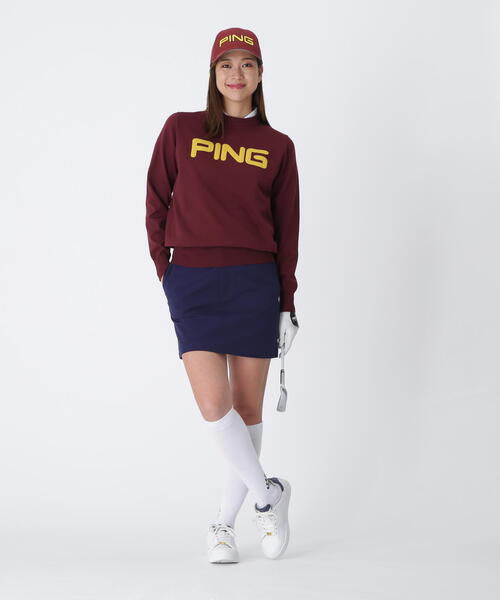 セール】【PING APPAREL】10カラークルーネックニットプルオーバー
