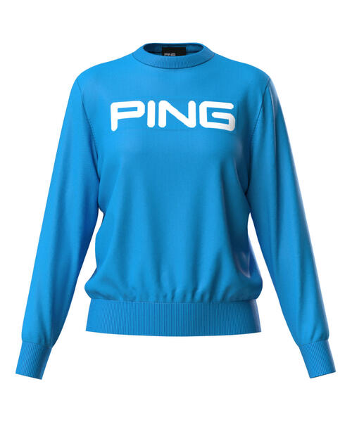 セール】【PING APPAREL】10カラークルーネックニットプルオーバー