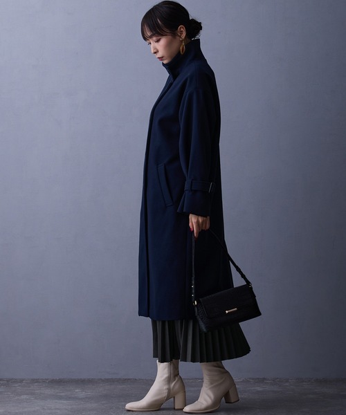 NICOLE white（ニコルホワイト）の「スエード調プリーツスカート（スカート・レディース・アイボリー/スミクロ/ベージュ・FREE）」の10枚目の写真