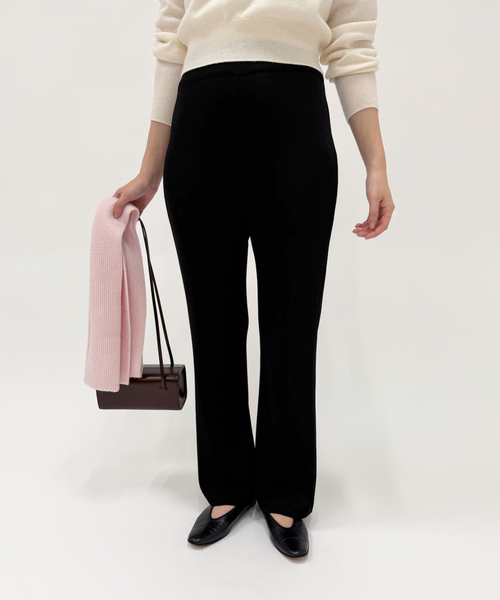 EDIT.FOR LULU ウールクロシェフレアパンツ 36 ひらり様 EDIT. FOR LULU（エディットフォールル）の「ウールクロシェフレア