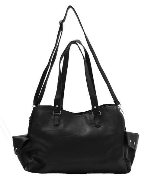 Figments(フィグメンツ)の「ベルトスタッズボストン(ショルダーバッグ・レディース・ブラック・FREE)」の3枚目の写真