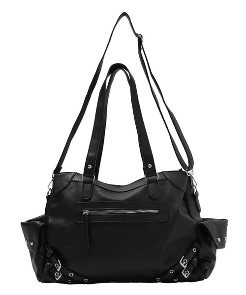 Figments(フィグメンツ)の「ベルトスタッズボストン(ショルダーバッグ・レディース・ブラック・FREE)」の6枚目の写真