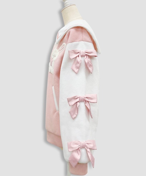 Honey Cinnamon（ハニーシナモン）の「袖リボンハニーちゃんアップリケ