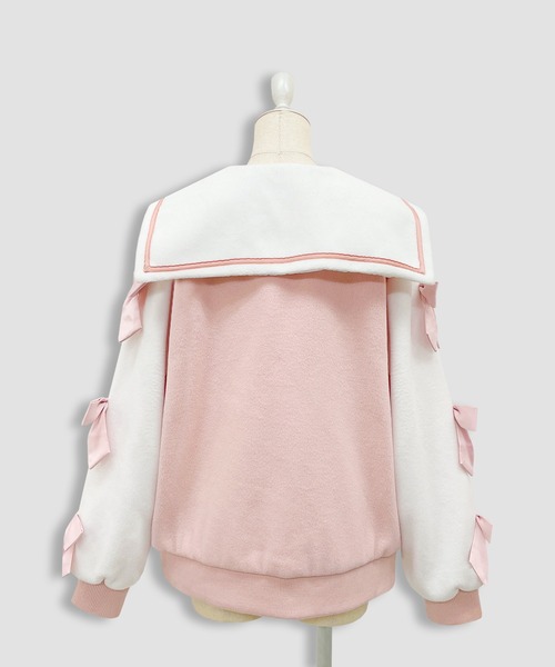 Honey Cinnamon（ハニーシナモン）の「袖リボンハニーちゃんアップリケ