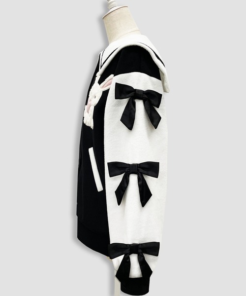 Honey Cinnamon（ハニーシナモン）の「袖リボンハニーちゃんアップリケ