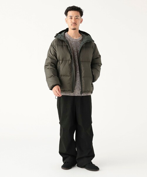 B:MING by BEAMS(ビーミングバイビームス)の「フーデッド アライド ダウン ジャケット<ユニセックス>(ダウンジャケット/コート・メンズ・オリーブ/ブラック・XL/M/S/L)」の3枚目の写真
